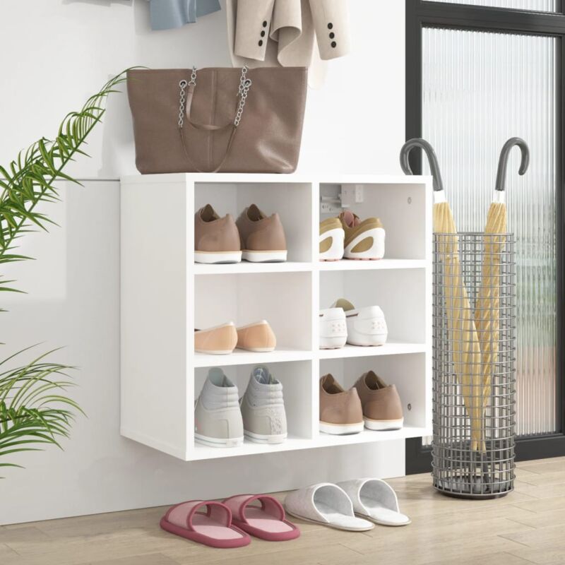 Maisonchic - Armoire à chaussures, Meuble à chaussures, Meuble d'entrée Blanc 52,5x30x50 cm WFE184148 design in