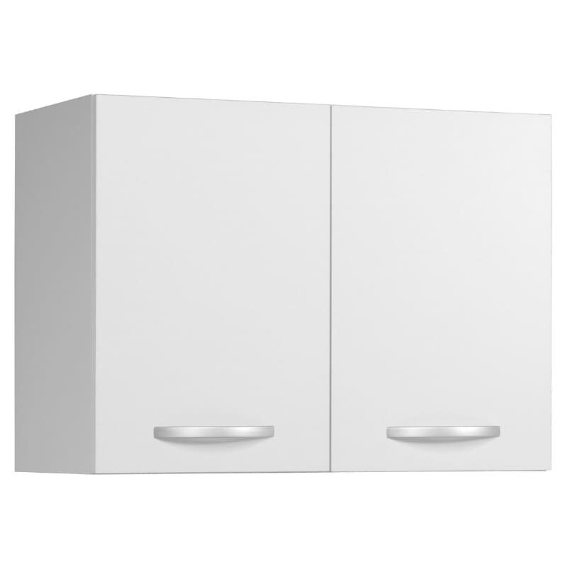 Armoires de cuisine EKO Matt White Modern Style Rangement supérieur 2 portes 80 cm