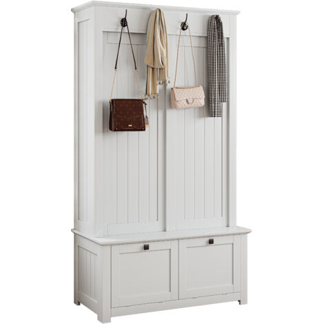 Armoires et penderies modernes et minimalistes, combinaison d'un meuble à chaussures et d'une armoire, système de rangement multifonctionnel avec crochets