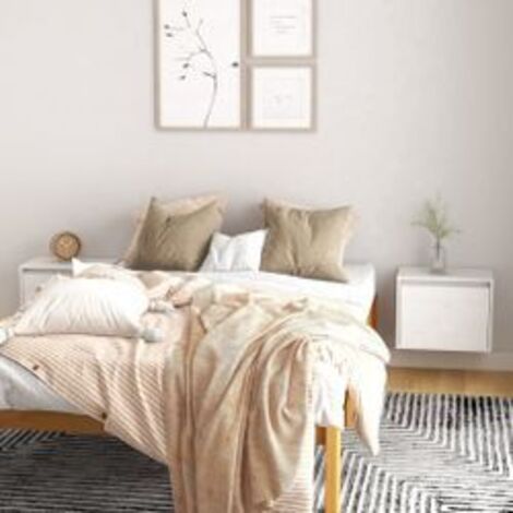 Armoires murales 2 pcs Blanc 45x30x35 Bois de pin massif