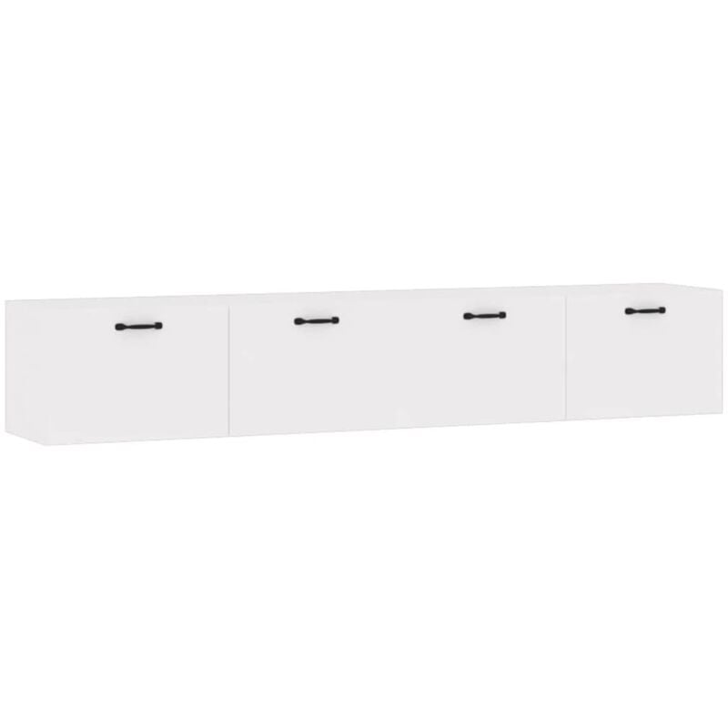 Vidaxl - Armoires murales 2 pcs Blanc 100x36,5x35 cm Bois d'ingénierie