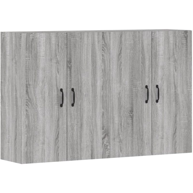 Vidaxl - Armoires murales 2 pcs sonoma gris bois d'ingénierie