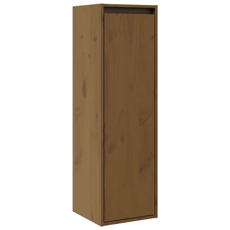 Armoire murale Marron miel 30x30x100 cm Bois de pin massif vidaXL