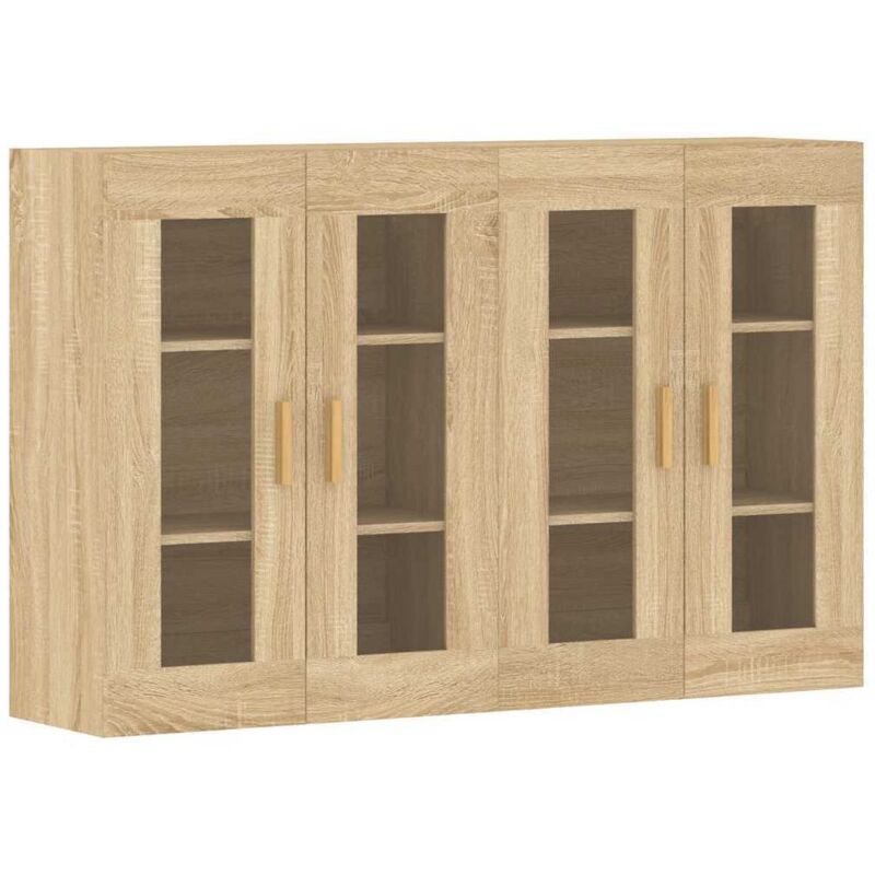 Vidaxl - Armoires murales 2 pcs chêne sonoma bois d'ingénierie