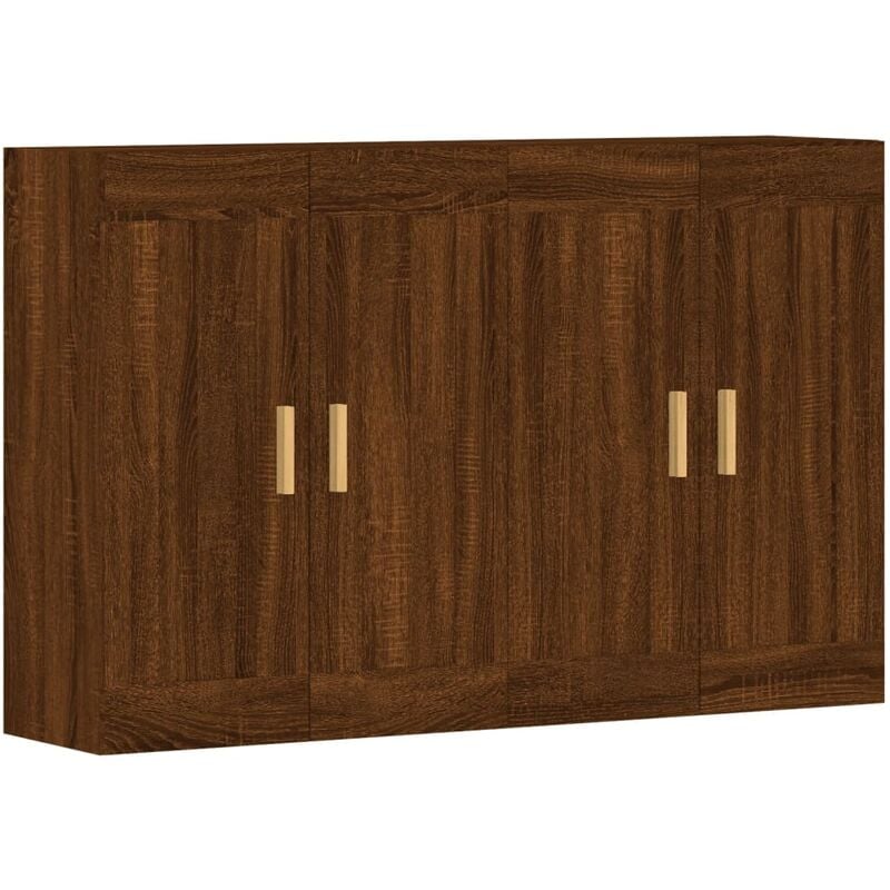 Vidaxl - Armoires murales 2 pcs chêne marron bois d'ingénierie
