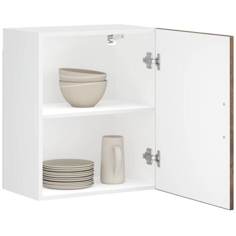 Armoires murales de cuisine 2 pcs Porto-Meuble de cuisine-Armoire suspendue de rangement chêne fumé 691880