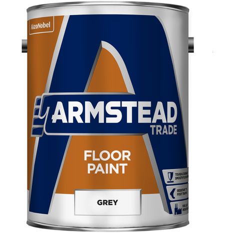 Armstead Trade Floor Paint Grey 5 Litres
