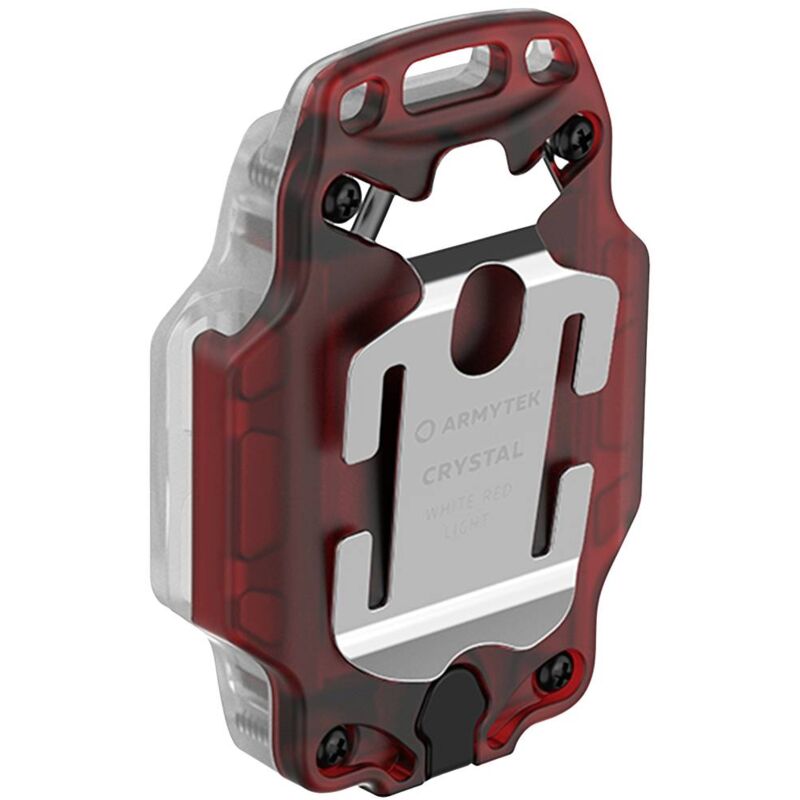 Armytek - F07001R Crystal Red Petite lampe mobile led rouge, transparent