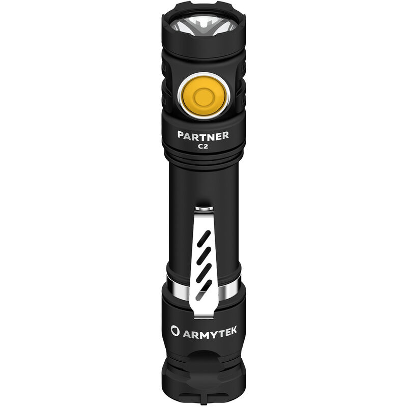 Armytek - Partner C2 Magnet Usb White Led Taschenlampe Mit Gürtelclip, Mit Holster Akkubetrieben 1100