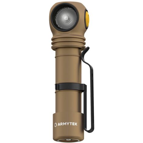 ArmyTek Wizard C2 Pro Sand White LED (monocolore) Torcia tascabile con clip per cintura a batteria ricaricabile 2500 lm