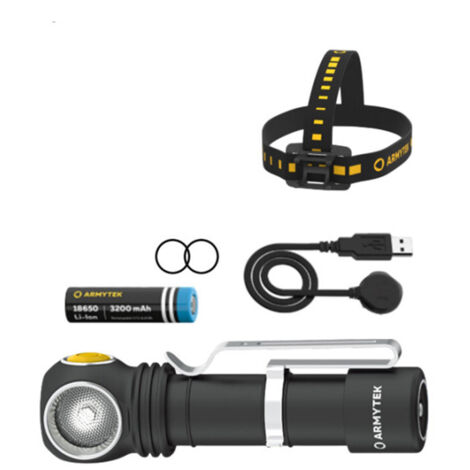 ArmyTek Wizard C2 WR Magnet Warm & Red LED Lampe frontale avec support magnétique à batterie 1100 lm