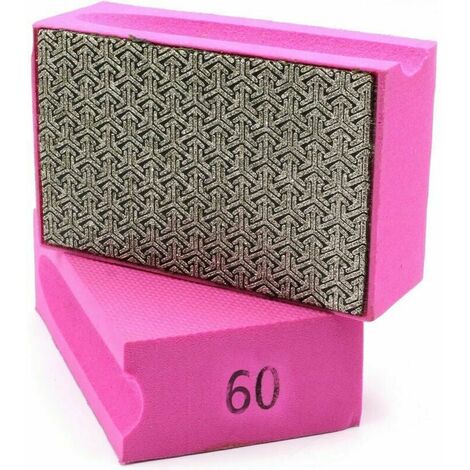 Arnault-Eponge abrasive grain 60 ponceuse manuelle tampon de ponçage diamant pour poncer ou ébavurer des carreaux, céramique, verre, marbre, pierre naturelle ou artificielle