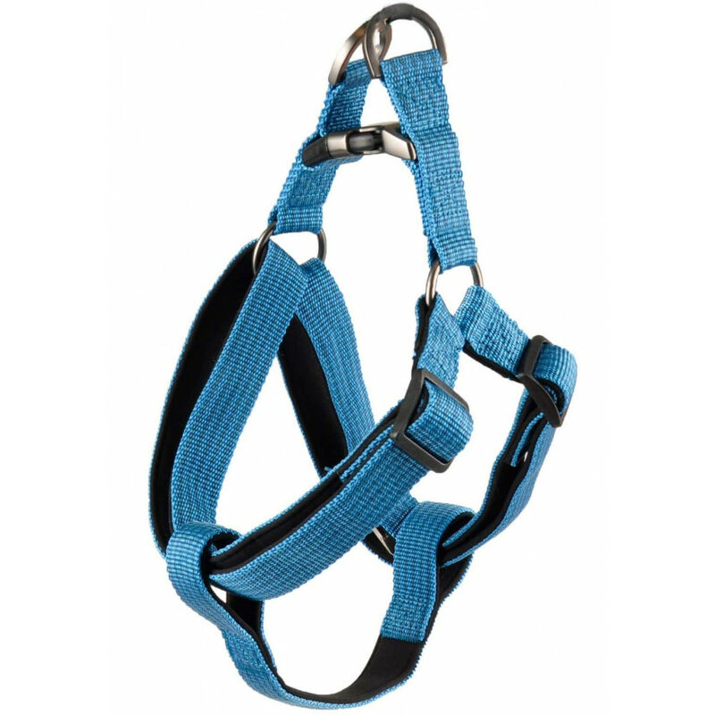 

Arnés azul Jannu. talla L 40-70 cm 25 mm. para perro
