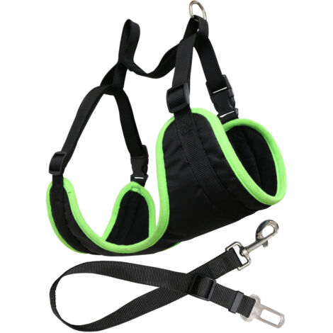 Arnés de coche para perros Cinturón de seguridad ajustable Yatek, apto para la mayoría de vehículos, material resistente, talla S