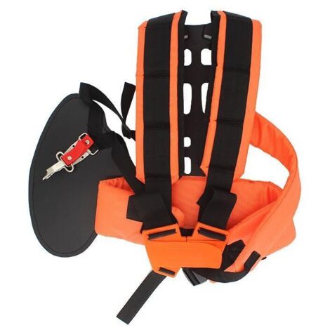 Arnés de doble hombro para cortacésped, correa de hombro ajustable para cortacésped, correa de hombro profesional para desbrozadora, arnés de doble hombro para cortacésped para desbrozador