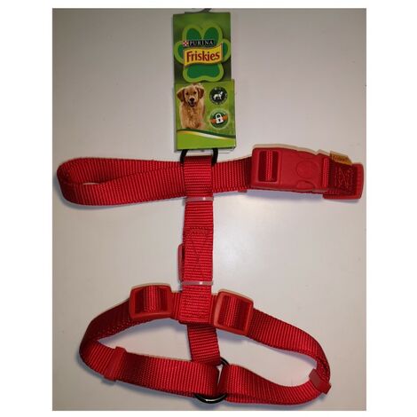 Arnés de nailon rojo para perros - Talla ML - Friskies Purina