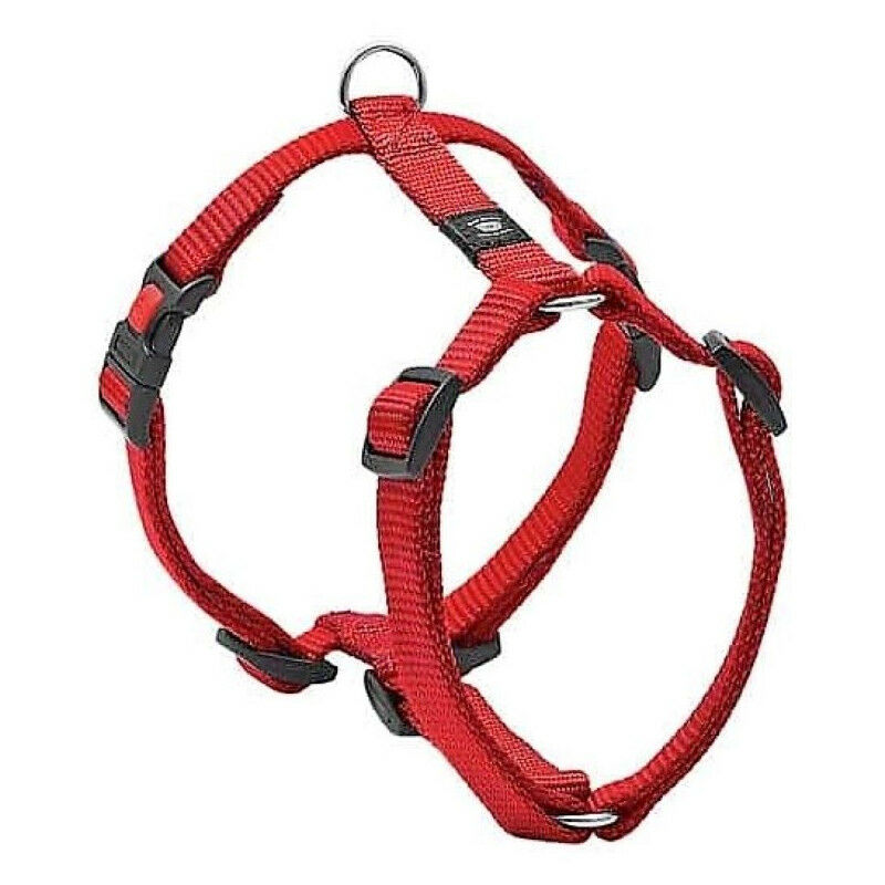 

Arnés H Ziggi rojo . talla de cuello 70 -110 cm. 25 MM . talla XXL+. para perro.