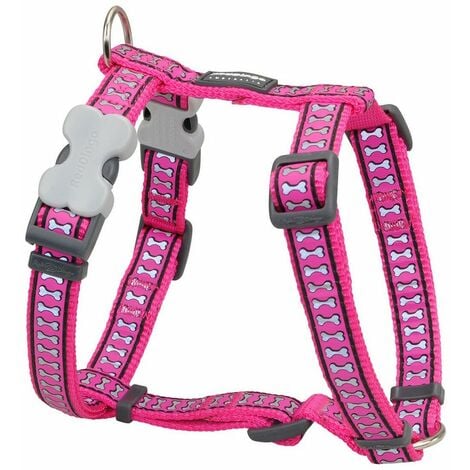 Arnés para Perro Red Dingo Hueso Reflectante 25-39 cm Fucsia 9330725039209 S6103199 Red Dingo