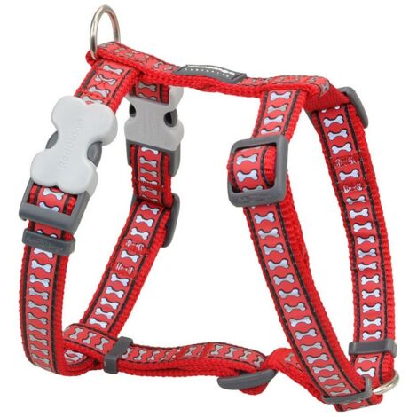 Arnés para Perro Red Dingo Hueso Reflectante 46-76 cm Rojo