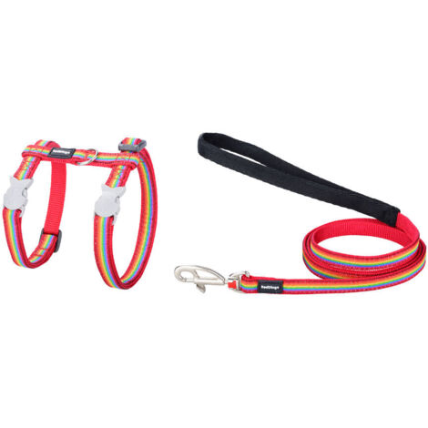 Arnés para Perro Red Dingo Rainbow 21-35 cm Rojo Multicolor