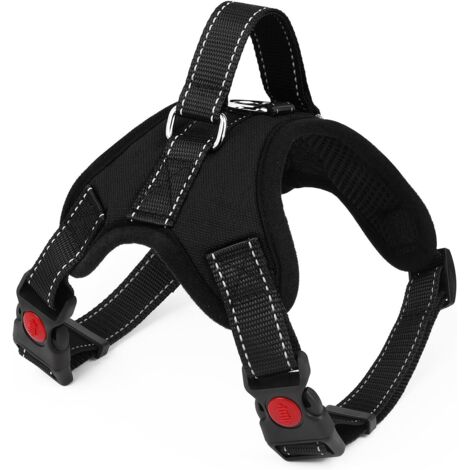 Arnés para perros con asa, fácil de controlar, correa de pecho ajustable, con control de asa, transpirable, duradero.