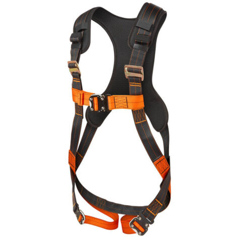Arnés Ultra de 1 punto, ajuste de piernas FP71 S-L Negro/Naranja