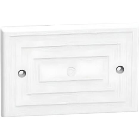 Arnocanali plaque aveugle 4 modules pour boîtes d'insertion Blanc 504C.3
