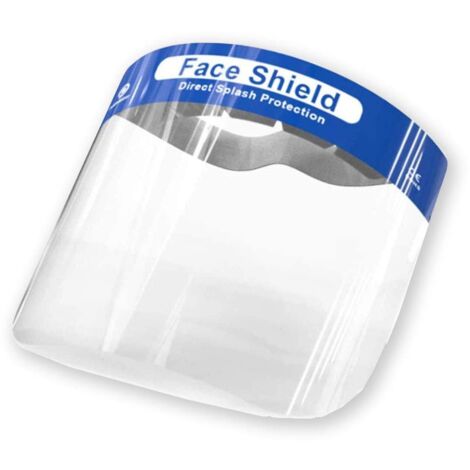 Arnocanali PVM.2 Visiera Facciale di Protezione, Materiale Pet Antiappannamento, Fascia Elastica e Spugna Ergonomica per la Fronte, 2 Pezzi