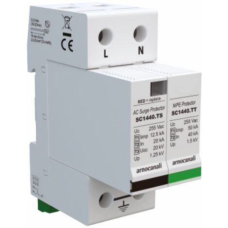 Arnocanali Scaricatore T1+T2 1+1 Poli