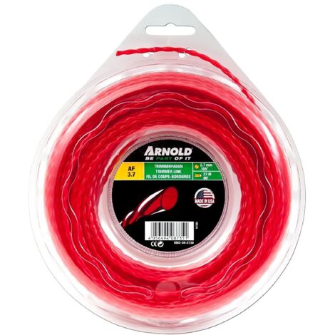 Arnold trimmer Filo AF 3.7, 2,7 mm x 27,4 m, rotondo, ritorto, rosso, 1082 U4 – 2730