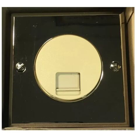 Arnould 271H41I09 - Prise complète RJ45 Europa mirroir 75x75mm - chrome