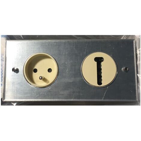 Arnould 272H31I40I05 Double Prise - 2P+T + Tél - Europa - Plexiglas