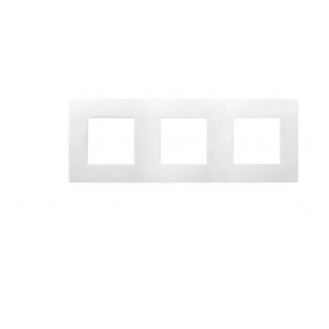 Arnould 60882 - Plaque triple horizontale ou Verticale entraxe 71 - Blanc Espace Lumière