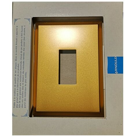 Arnould 66600 Plaque 1 poste pour manette - Stil Prestige - Or