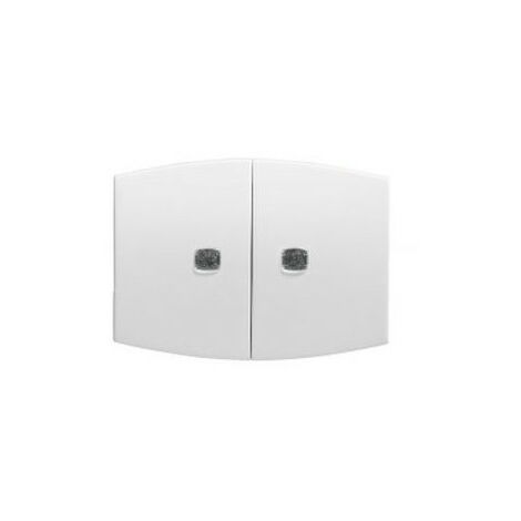 Bouton Poussoir à Voyant ARNOULD INITIA Blanc - Occasion Avec Lampe Incluse - Réf 69011