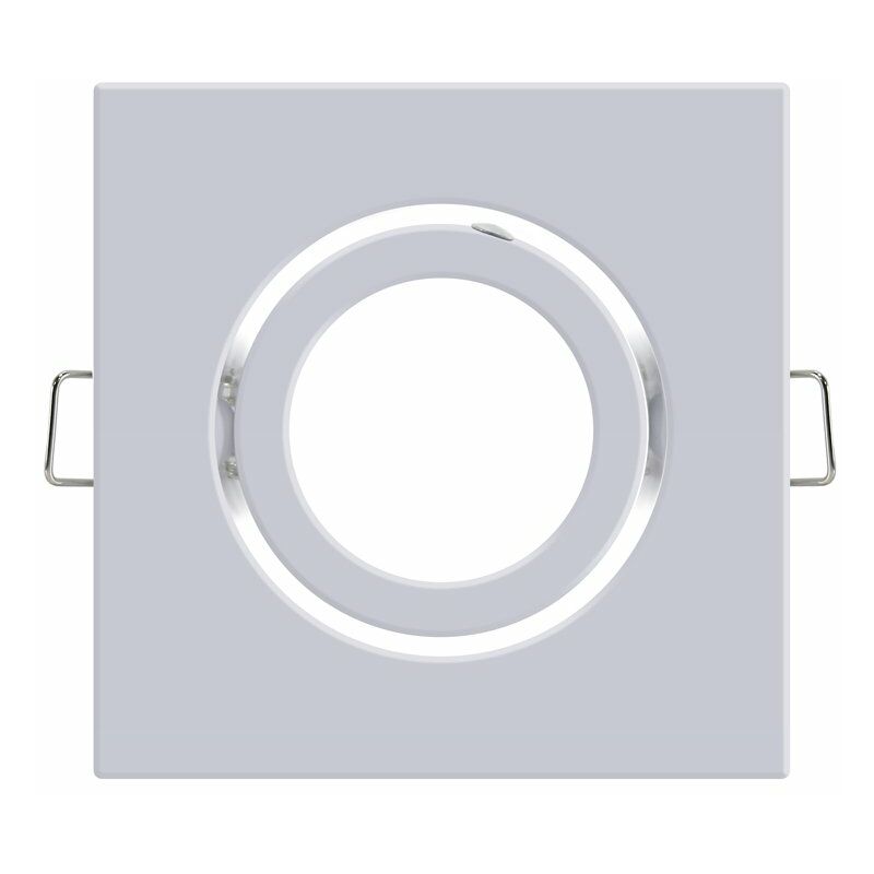 

Aro Basculante Cuadrado Blanco para GU10/MR16 (Pack 2 Unidades) Blanco | IluminaShop