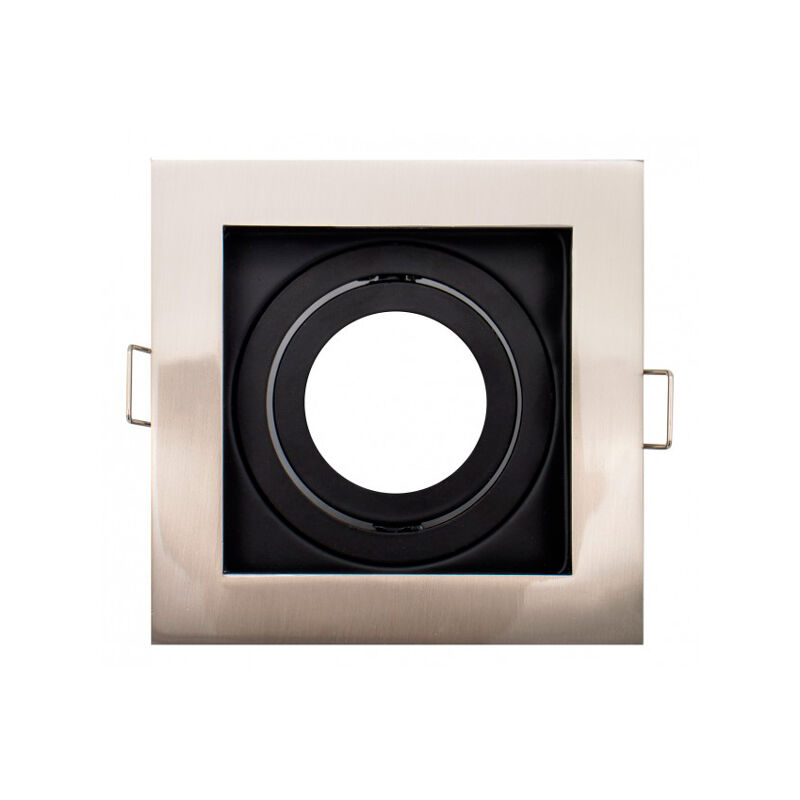 

Aro Basculante Cuadrado Níquel y Negro para GU10/MR16 Negro,Níquel | IluminaShop
