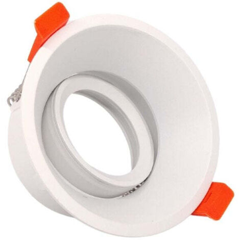 Aro Basculante Redondo corte 80mm y Portalámparas GU10