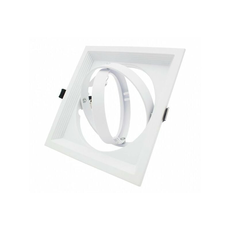 

Aro Cuadrado Basculante para Bombilla LED AR111 Blanco - Iluminashop