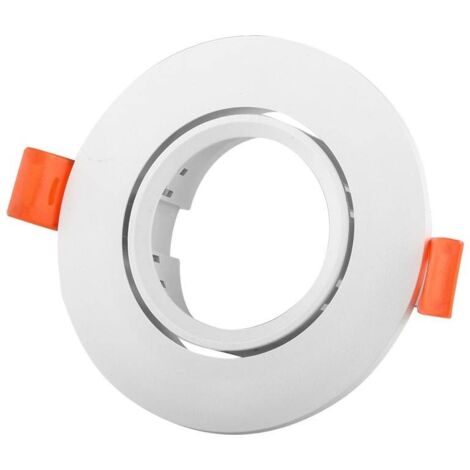 Aro Downlight Circular Basculante Para Bombilla GU10 / MR16 - - Blanco