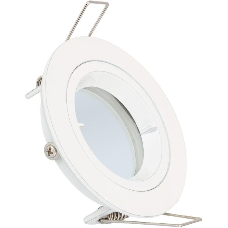 

Aro Downlight Circular Blanco para Bombilla LED GU10 / GU5.3 Corte Ø 65 mm Blanco - Blanco