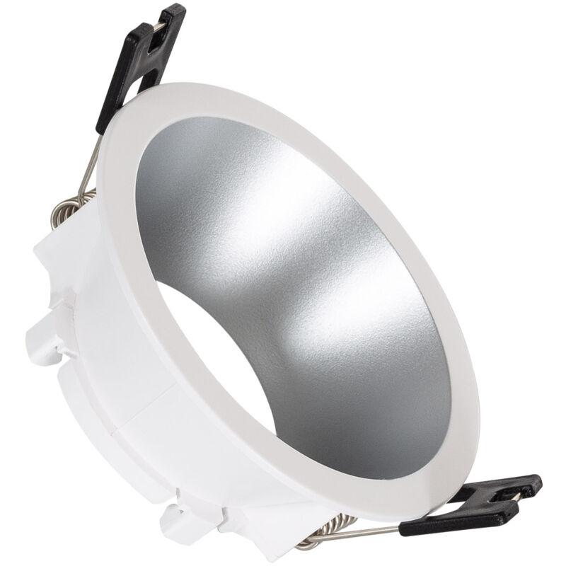 

Aro Downlight Cónico para Bombilla LED GU10 / GU5.3 Corte Ø 75 mm Plata - Plata