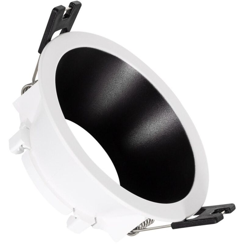 

Aro Downlight Cónico para Bombilla LED GU10 / GU5.3 Corte Ø 75 mm Negro - Negro