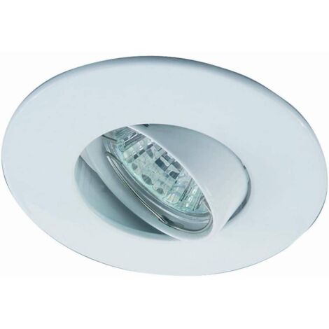 Aro Downlight Empotrable Basculante Ø80/Ø102 Blanco Para GU10 / - Blanco