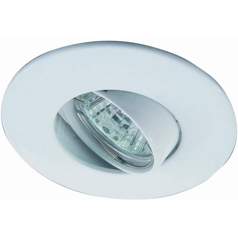 

Aro downlight empotrable basculante Ø80/Ø102 blanco para GU10 / GU5.3 | Blanco