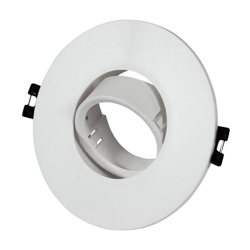 

Aro downlight empotrable basculante GU10, MR16 Ø110mm | Blanco