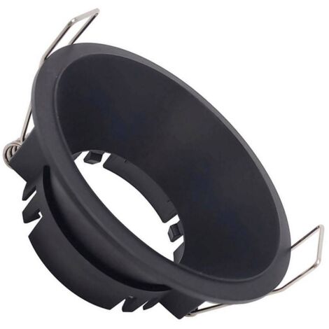 Aro Empotrable Ø75mm MR16, GU10 Bajo UGR - Negro