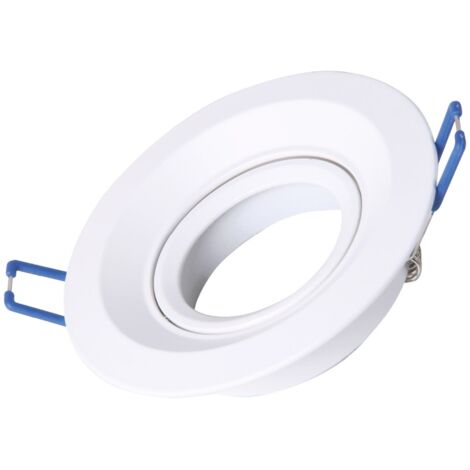 Aro empotrable basculante redondo Blanco