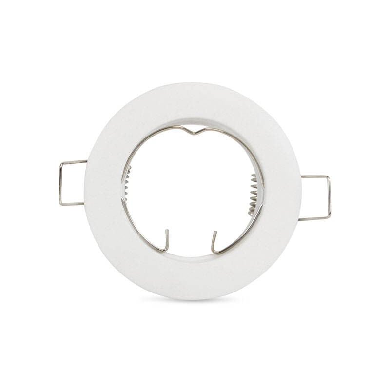 

Barcelona Led - Aro empotrable circular fijo para bombilla GU10 / GU5.3 | Blanco