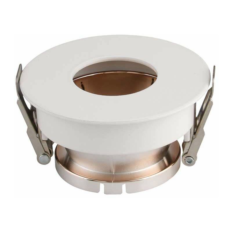 

V-tac - Aro empotrable circular para bombilla LED GU10 blanco+cobre
